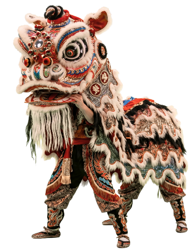 Un Leon de la danza tradicional China, llamado La Danza del León